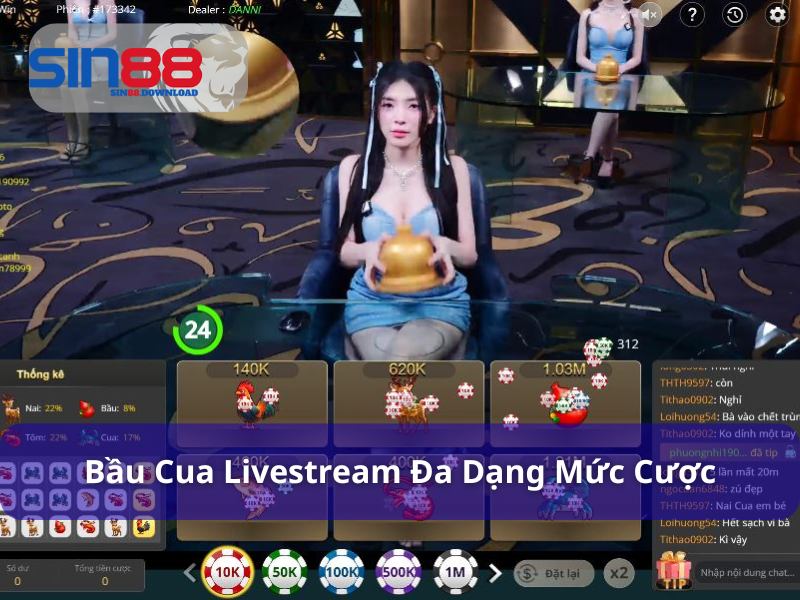 Bầu Cua livestream - Kịch Tính Trong Từng Phiên Cược 7 Chơi bầu cua livestream đa dạng mức cược