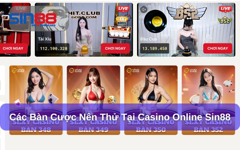 Tổng quan về casino online Sin88