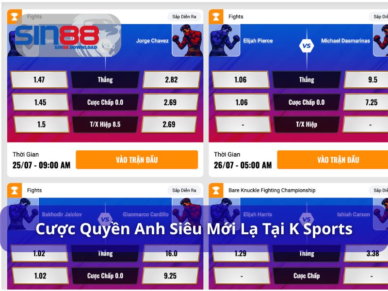 Giải trí mới lạ với quyền anh K Sports