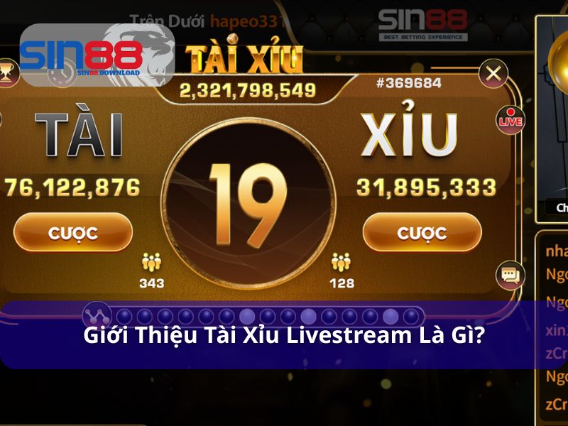Tài Xỉu Livestream – Khám Phá Game Đỏ Đen Mới Lạ Tại Sin88 5 Tài xỉu livestream phát trực tiếp trên nền tảng Sin88