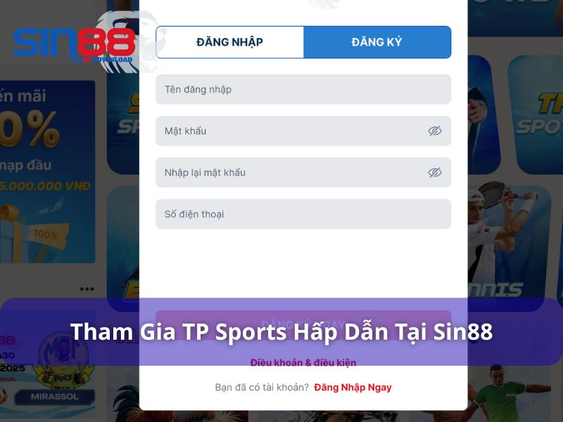 Chơi TP Sports hấp dẫn tại Sin88