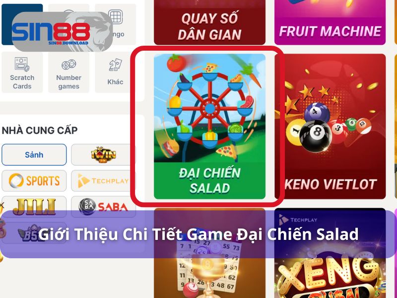 Đại Chiến Salad - Giải Trí Vui Nhộn, Sống Động Tại Sin88 6 Trò chơi Đại chiến Salad tại Sin88